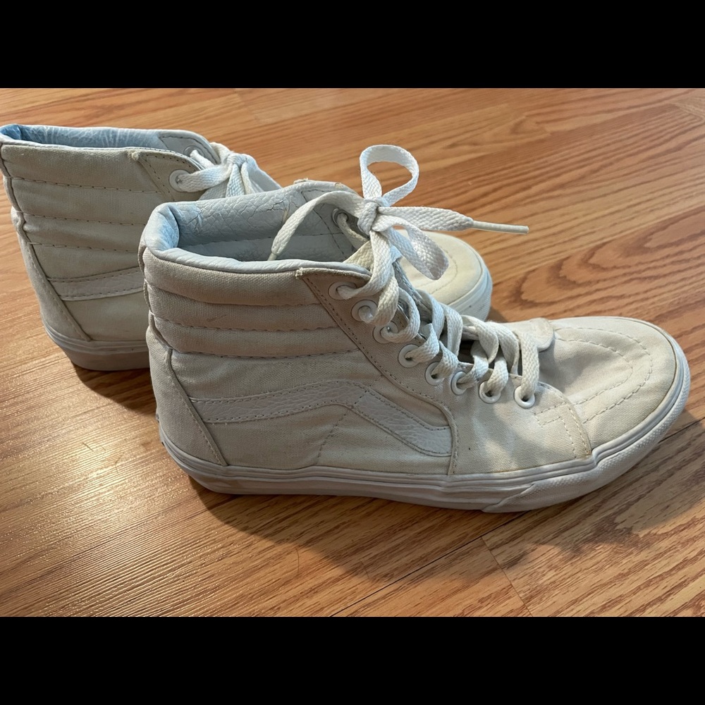 White High-Top Vans